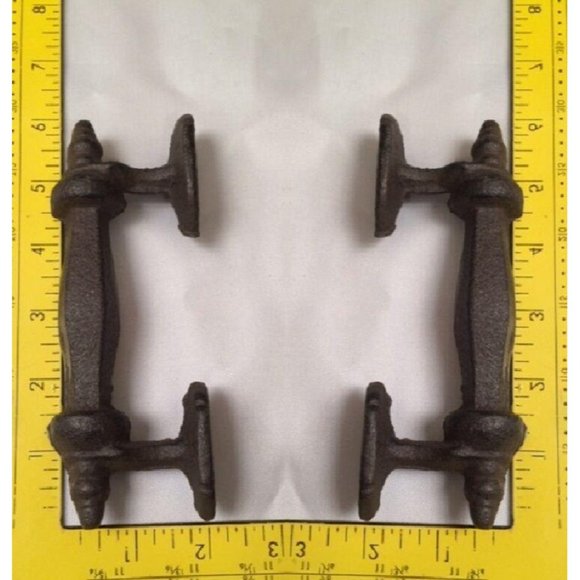 Large Cast Iron 5 3/4" Door Handle Pull 0009 - Picture 7 of 12